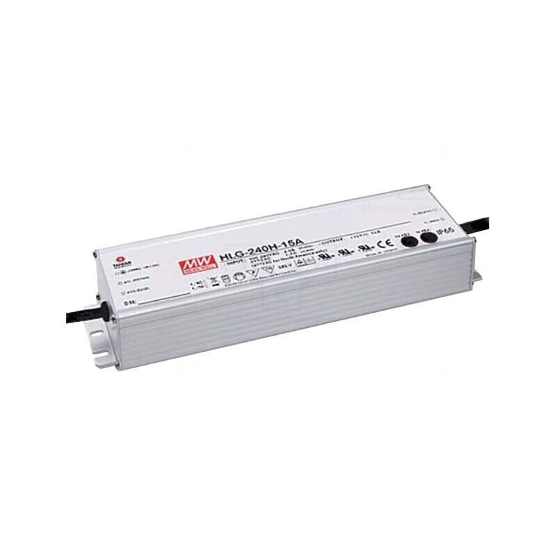 Alimentator LED 240W 54V 2,23-4,45A 90-305VAC HLG-240H-54A | Electronic-mag.ro | Componente Electronice