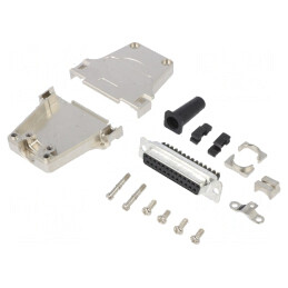 Conector D-Sub 25-Pini Mamă cu Șurub pe Cablu | Electronic-mag.ro | Componente Electronice