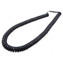 Cablu Spiralat H07BQ-F 3G1,5mm2 PUR Negru