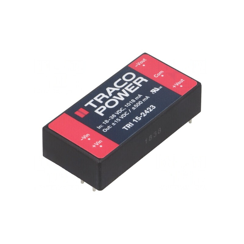 Convertor DC/DC 15W 18-36V la 15V/-15V | Electronic-mag.ro | Componente Electronice Convertor DC/DC 15W 18-36V la 15V/-15V | Electronic-mag.ro | Componente Electronice