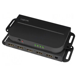 Switch HDMI 2.0 HDCP 2.2 cu 4 Intrări - Negru