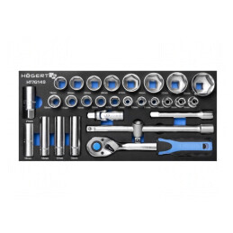 Set Chei Tubulare 28 Bucăți 1/2 HT7G149 | Electronic-mag.ro | Componente Electronice