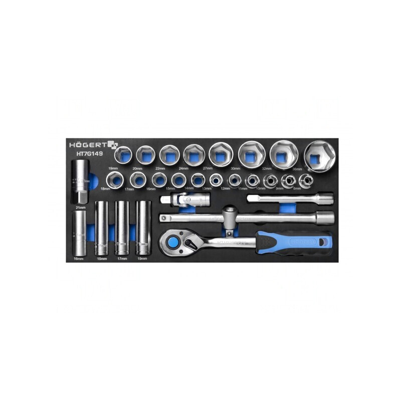 Set Chei Tubulare 28 Bucăți 1/2 HT7G149 | Electronic-mag.ro | Componente Electronice