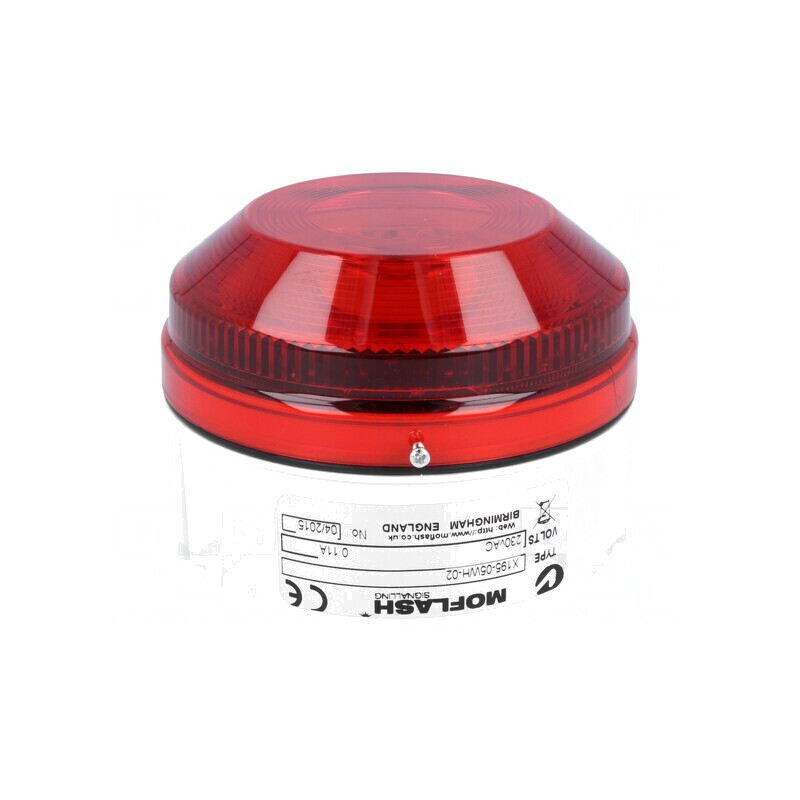 Semnalizator Luminos Lumină Flash Roșie IP65 180-250VAC | Electronic-mag.ro | Componente Electronice