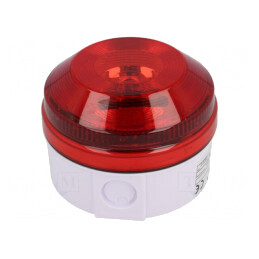 Semnalizator Luminos Flash Roșu 15-28VDC IP65 | Electronic-mag.ro | Componente Electronice