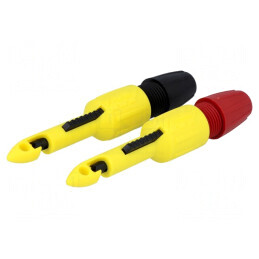 Clips de măsurare negru-roșu 4mm 70VDC | Electronic-mag.ro | Componente Electronice