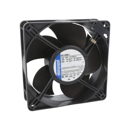 Ventilator axial EC 119x119x38mm 78m3/h 23dBA 100-240VAC | Electronic-mag.ro | Componente Electronice
