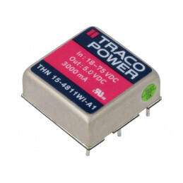 Convertor DC/DC 15W 18-75V la 5V 3A | Electronic-mag.ro | Componente Electronice