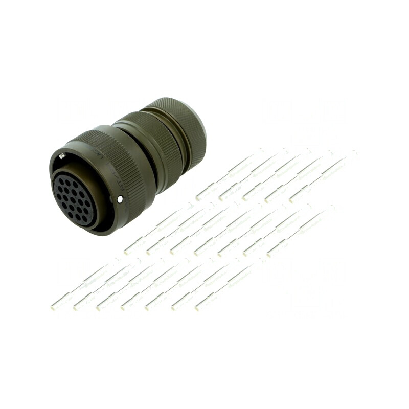 Conector militar VG95234 mufă mamă 20 PIN 19 oliv | Electronic-mag.ro | Componente Electronice