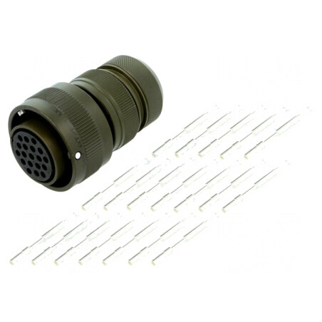 Conector militar VG95234 mufă mamă 20 PIN 19 oliv | Electronic-mag.ro | Componente Electronice