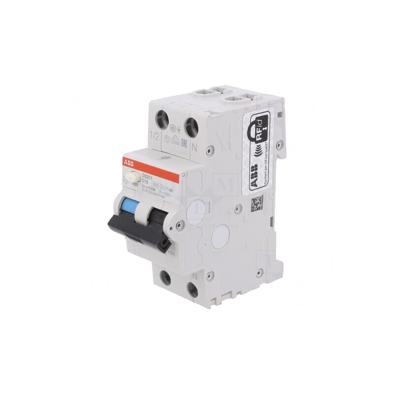Întrerupător RCBO 16A 30mA 1P+N 230V | Electronic-mag.ro | Componente Electronice