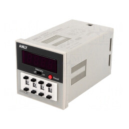 Contor Electronic LED cu Indicator Mecanic Impulsuri 9999 SPDT 12-48V AC/DC