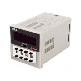 Contor Electronic LED cu Indicator Mecanic Impulsuri 9999 SPDT 12-48V AC/DC | Electronic-mag.ro | Componente Electronice
