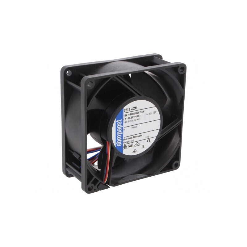Ventilator axial DC 12V 92x92x38mm 128,4m3/h | Electronic-mag.ro | Componente Electronice