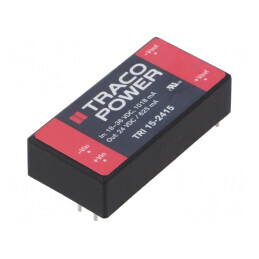 Convertor DC/DC 15W 18-36V la 24V 625mA TRI 15-2415 | Electronic-mag.ro | Componente Electronice
