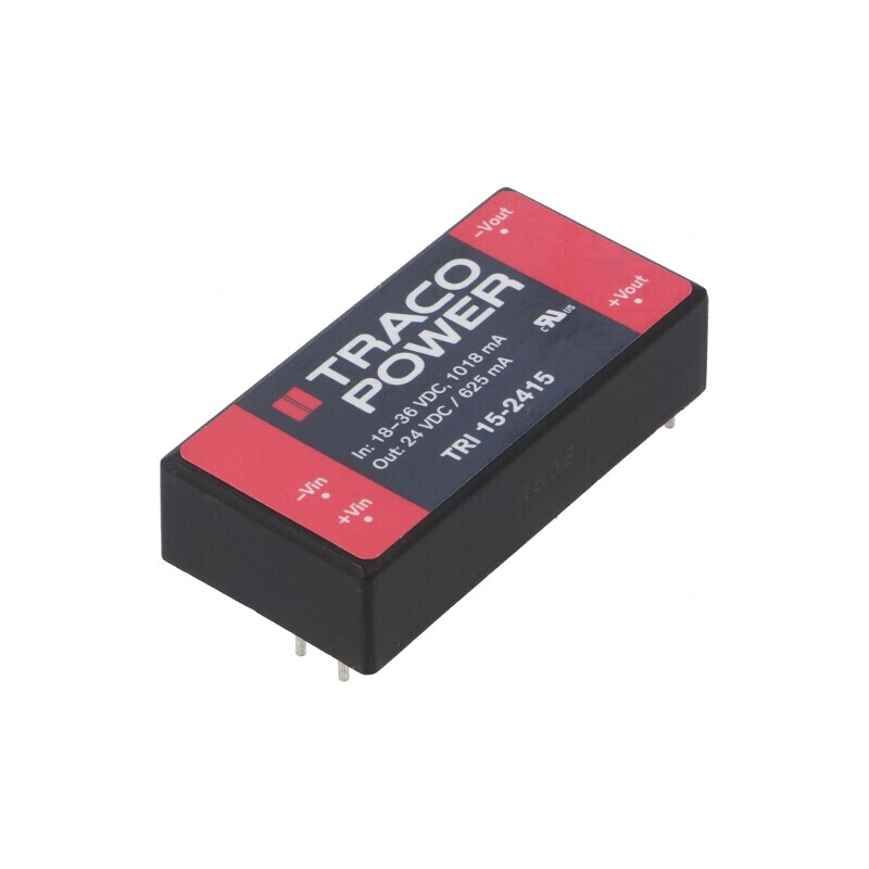 Convertor DC/DC 15W 18-36V la 24V 625mA TRI 15-2415 | Electronic-mag.ro | Componente Electronice Convertor DC/DC 15W 18-36V la 24V 625mA TRI 15-2415 | Electronic-mag.ro | Componente Electronice