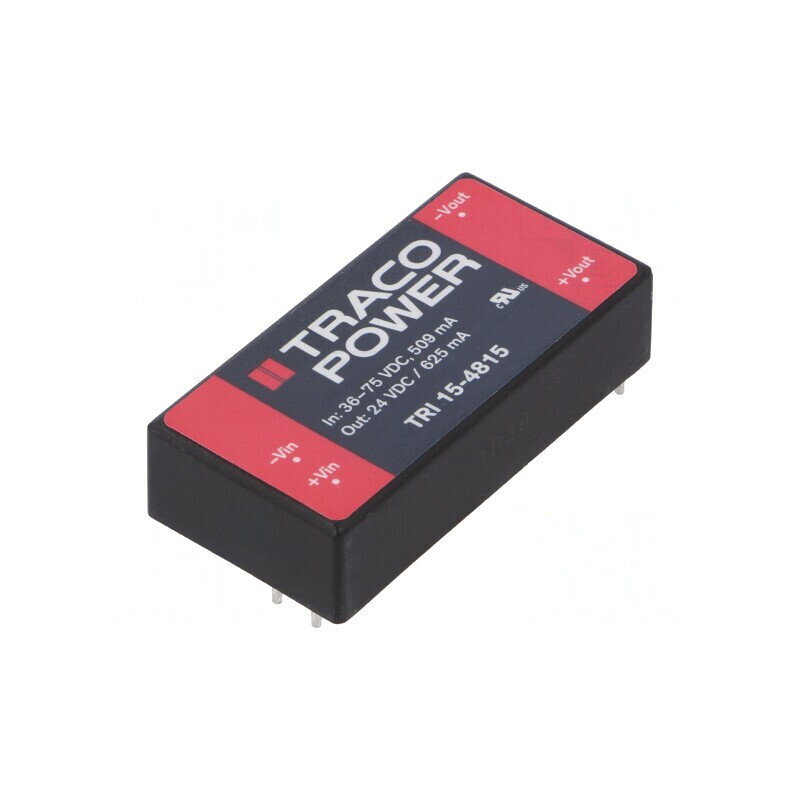 Convertor DC/DC 15W 36-75V la 24V 625mA TRI 15-4815 | Electronic-mag.ro | Componente Electronice Convertor DC/DC 15W 36-75V la 24V 625mA TRI 15-4815 | Electronic-mag.ro | Componente Electronice
