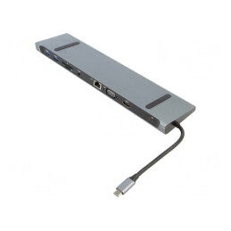 Adaptor | USB 2.0,USB 3.1 | 0,15m | negru | 5Gbps | gri | Cablexpert | A-CM-COMBO10-01