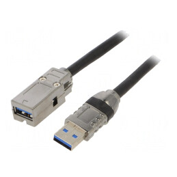Soclu USB 3.0 A/A 22mm Har-Port IP20 | Electronic-mag.ro | Componente Electronice