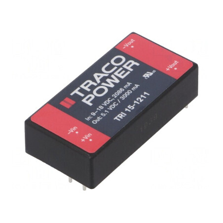 Convertor DC/DC 15W 9-18V Intrare la 5.1V 3A Ieșire | Electronic-mag.ro | Componente Electronice