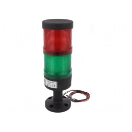 Coloană de Semnalizare LED Roşie/Verde 230VAC | Electronic-mag.ro | Componente Electronice