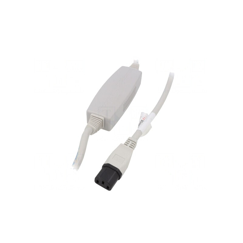 Cablu Alimentare IEC C13 Mamă 2m Alb 10A 250V | Electronic-mag.ro | Componente Electronice