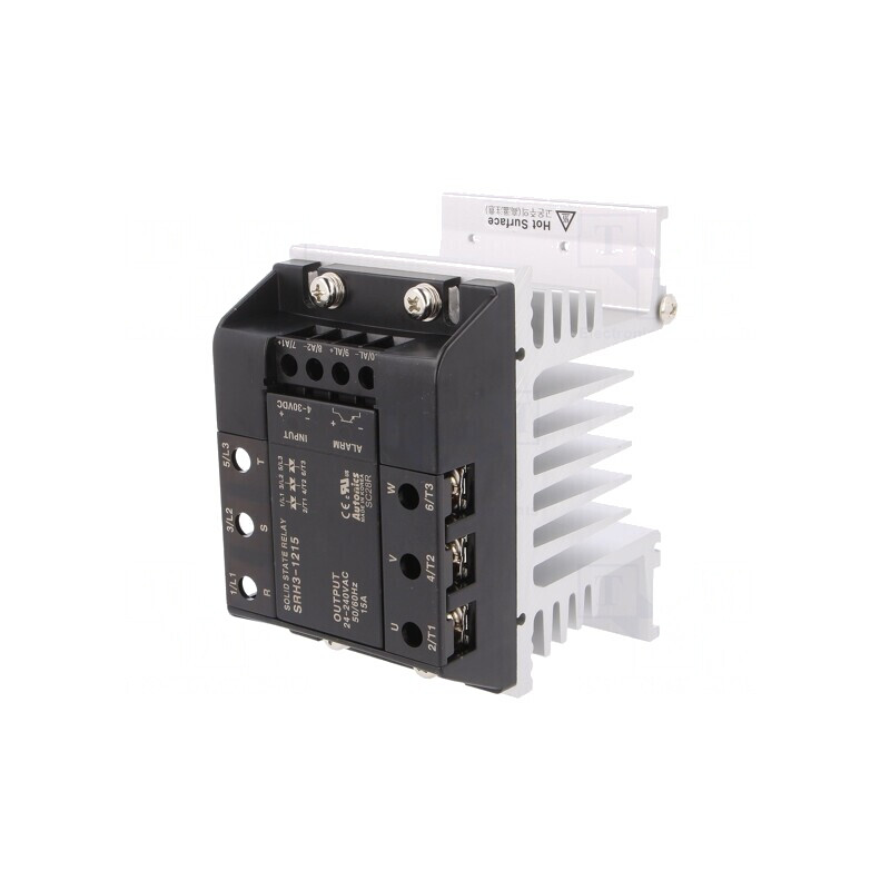 Releu Semiconductor 15A 3-Fazat 24-240VAC 130mm | Electronic-mag.ro | Componente Electronice