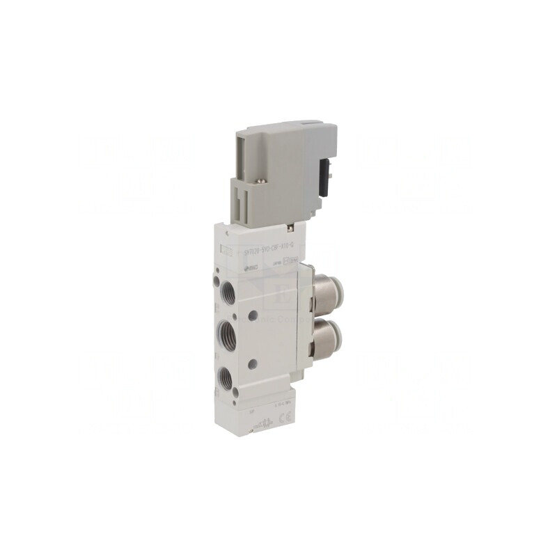 Ventil electromagnetic monostabil 5/2 1,5-7 bar aluminiu IP65 | Electronic-mag.ro | Componente Electronice