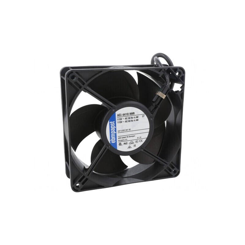 Ventilator axial EC 119x119x38mm 178m3/h 42dBA cu bilă | Electronic-mag.ro | Componente Electronice