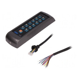 Încuietoare RFID cu cifru pt. perete 12VDC IP50 | Electronic-mag.ro | Componente Electronice