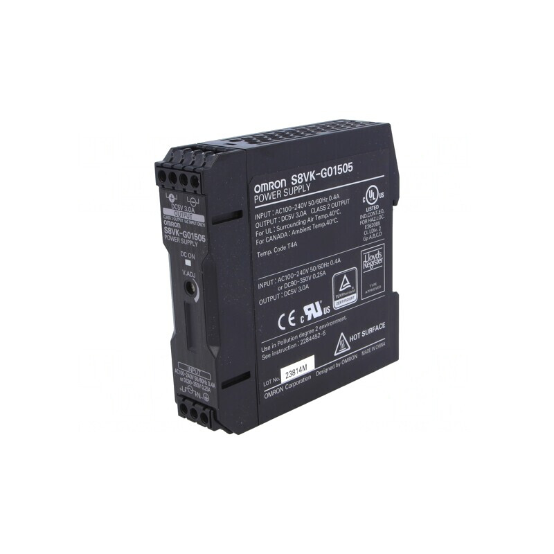 Alimentator DIN 15W 5V 3A S8VK-G01505 | Electronic-mag.ro | Componente Electronice Alimentator DIN 15W 5V 3A S8VK-G01505 | Electronic-mag.ro | Componente Electronice