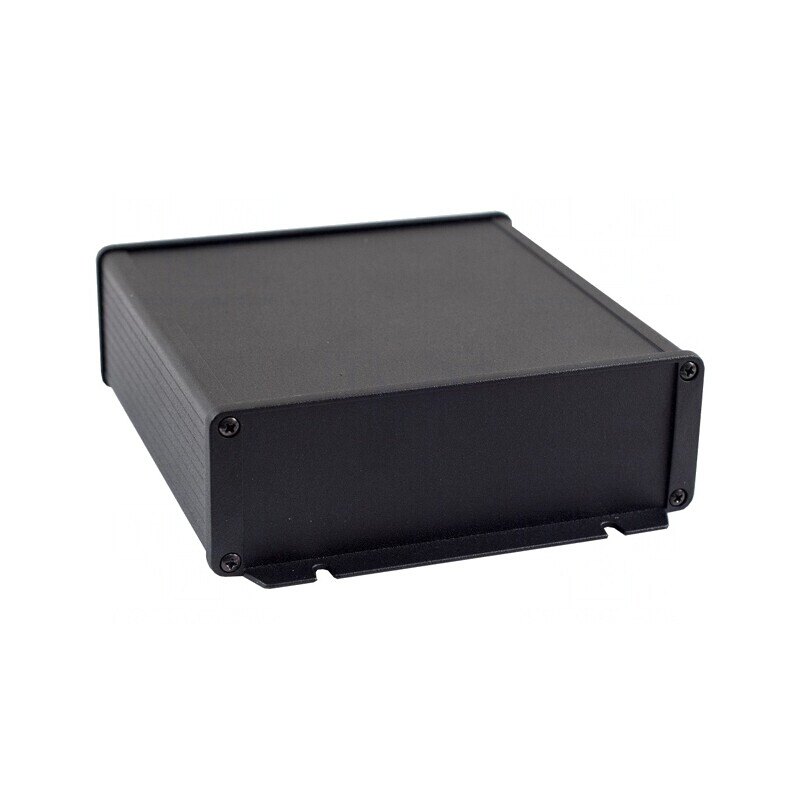 Carcasă Aluminiu Neagră IP54 165x160x55 mm | Electronic-mag.ro | Componente Electronice