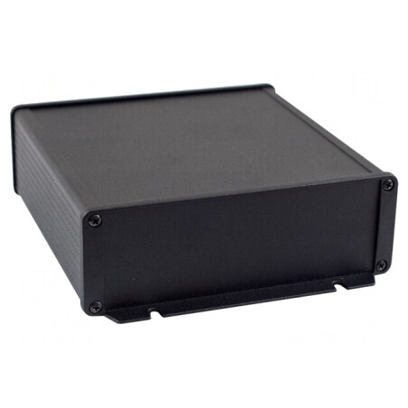 Carcasă Aluminiu Neagră IP54 165x160x55 mm | Electronic-mag.ro | Componente Electronice