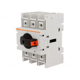 Separator-întrerupător Poli 3 pentru șină DIN cu șurub 100A | Electronic-mag.ro | Componente Electronice