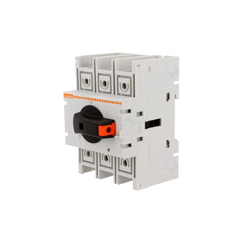 Separator-întrerupător Poli 3 pentru șină DIN cu șurub 100A | Electronic-mag.ro | Componente Electronice