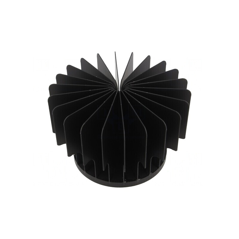 Radiator LED Negru Aluminiu Anodizat 70mm | Electronic-mag.ro | Componente Electronice