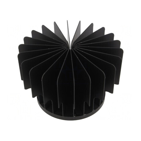 Radiator LED Negru Aluminiu Anodizat 70mm | Electronic-mag.ro | Componente Electronice