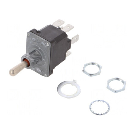 Comutator Basculant DPDT ON-OFF-ON 10A 230V IP67 | Electronic-mag.ro | Componente Electronice