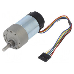 Motor DC 24V 3A cu Transmisie și Ax D 1000rpm 10:1 Metal Gearmotor | Electronic-mag.ro | Componente Electronice
