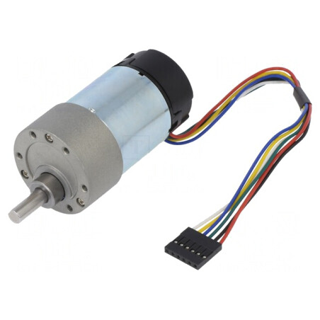 Motor DC 24V 3A cu Transmisie și Ax D 1000rpm 10:1 Metal Gearmotor | Electronic-mag.ro | Componente Electronice