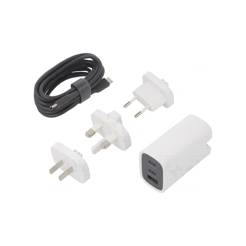 Încărcător USB 4,5A cu 3 Ieşiri (USB-A & USB-C) | Electronic-mag.ro | Componente Electronice