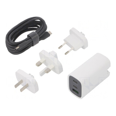 Încărcător USB 4,5A cu 3 Ieşiri (USB-A & USB-C) | Electronic-mag.ro | Componente Electronice