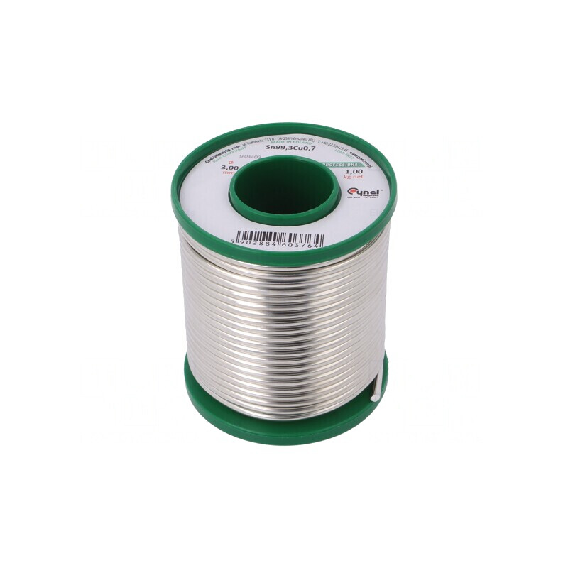 Sârmă de lipit fără plumb Sn99,3Cu0,7 3mm 1kg | Electronic-mag.ro | Componente Electronice Sârmă de lipit fără plumb Sn99,3Cu0,7 3mm 1kg | Electronic-mag.ro | Componente Electronice