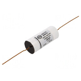 Condensator cupru-polipropilenă 0,68uF 600VDC ±2% Ø27,6x60mm