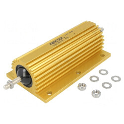 Rezistor bobinat cu radiator 3Ω 300W ±1% pentru lipit | Electronic-mag.ro | Componente Electronice