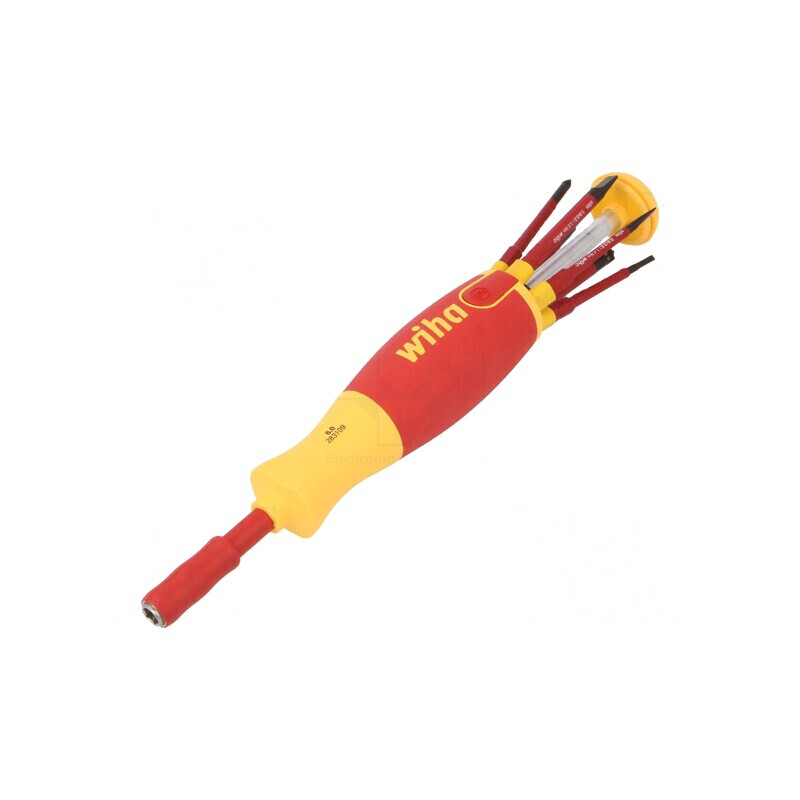 Kit șurubelnițe izolate 1kVAC cu magazie de vârfuri blister | Electronic-mag.ro | Componente Electronice Kit șurubelnițe izolate 1kVAC cu magazie de vârfuri blister | Electronic-mag.ro | Componente Electronice
