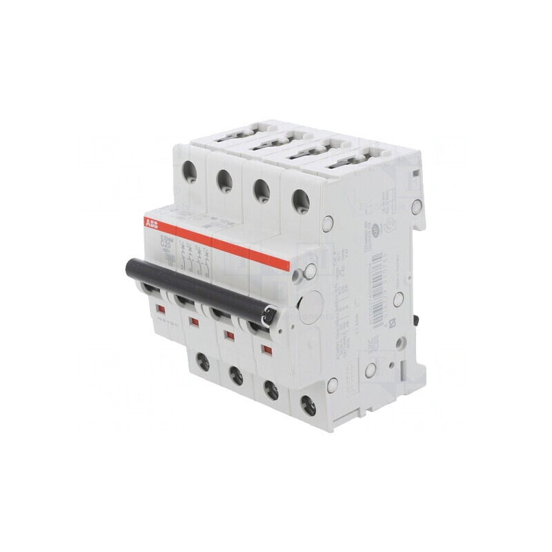 Întrerupător de supracurent 20A 4P 400V Caract C | Electronic-mag.ro | Componente Electronice