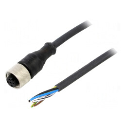 Cablu de conectare M12 PIN 5 drept 25m 24VAC 4A IP67 | Electronic-mag.ro | Componente Electronice