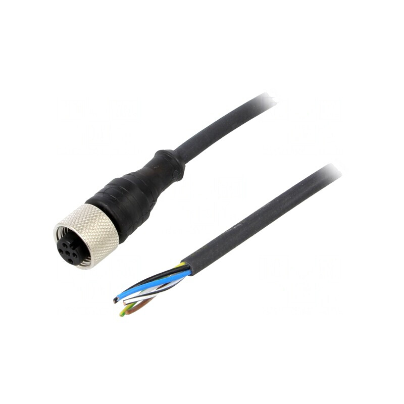 Cablu de conectare M12 PIN 5 drept 25m 24VAC 4A IP67 | Electronic-mag.ro | Componente Electronice