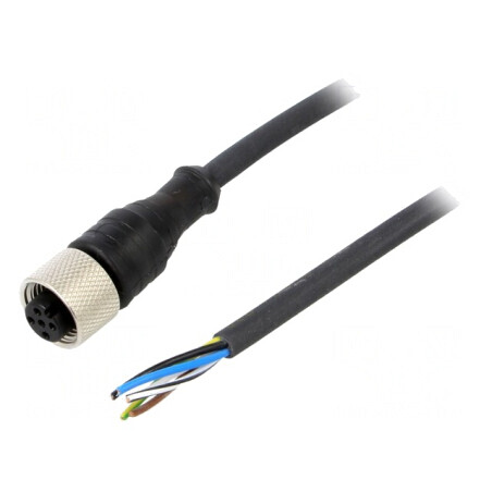 Cablu de conectare M12 PIN 5 drept 25m 24VAC 4A IP67 | Electronic-mag.ro | Componente Electronice